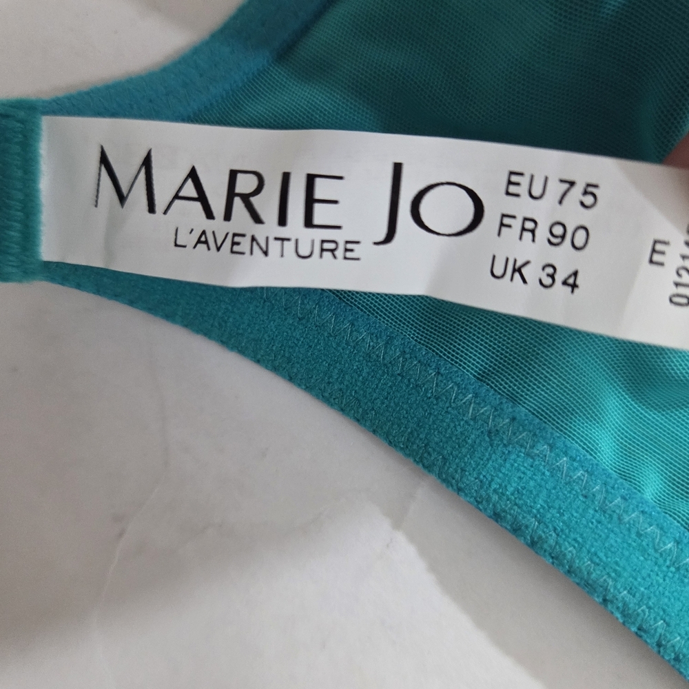 NWT Marie Jo L'Aventure Robbie Bra Summer Green Underwire Size 34 E - Picture 13 of 13